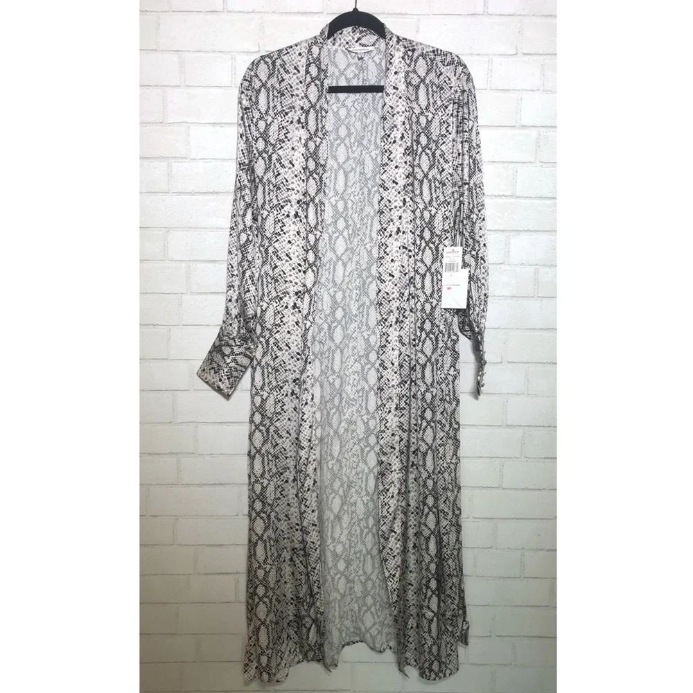 Good American Purely Python Robe • Wrap Dress - Picture 6 of 10